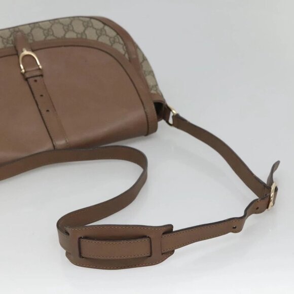 GUCCI GG Supreme Shoulder Bag PVC Beige Gold 336748 Auth 116246 - Picture 8 of 14